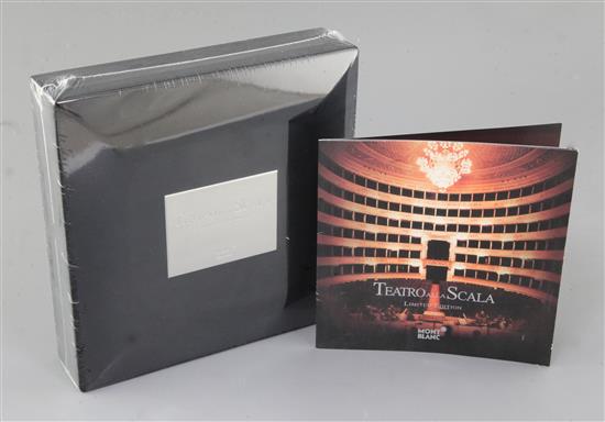 A Montblanc Teatro Alla Scala limited edition 78 fountain pen, inspired by the Milan Opera House,